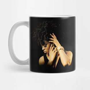 Tina Turner Black Art Mug